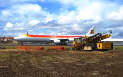 Cruce del nuevo oleoducto bajo las pistas del Aeropuerto Adolfo Suárez Madrid-Barajas mediante Perforación Horizontal Dirigida (HDD).