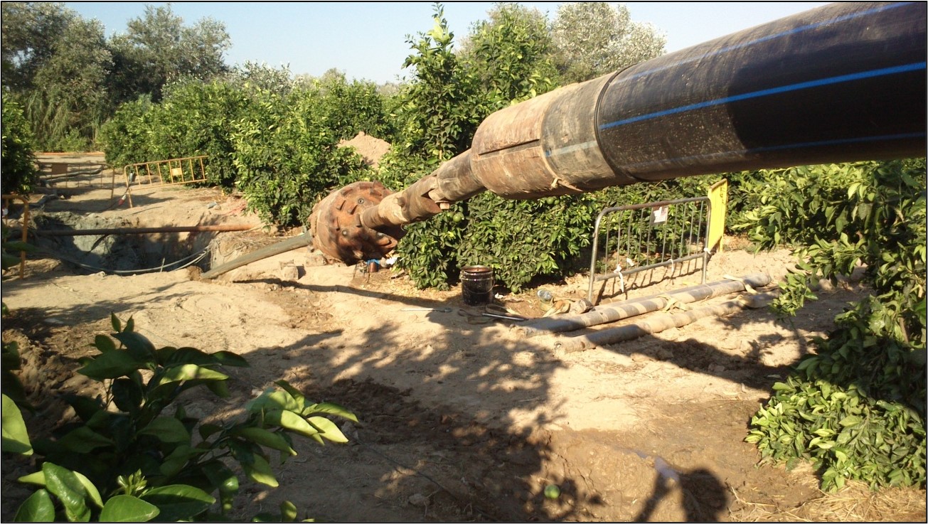 Gasleitung in L’Algaba, Sevilla
