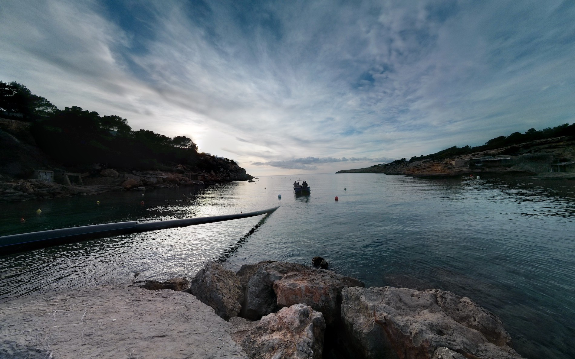 Emisario en Cala Tarida, Ibiza