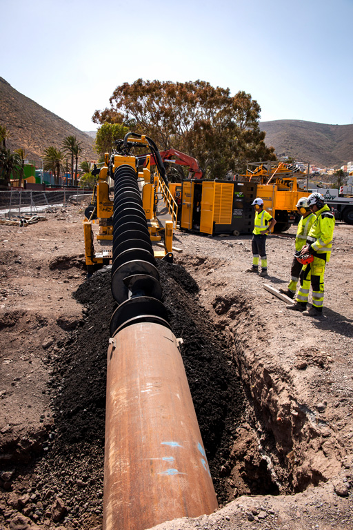 Tenerife-La Gomera electrical interconnection | HDD & HHB HDD and Horizontal Hammer Boring works for the Tenerife-La Gomera electrical interconnection.