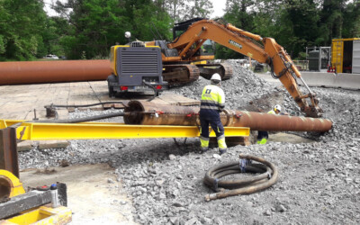 Perforación Horizontal Dirigida bajo el Gave de Pau para la renovación del gasoducto Mont-Ogenne